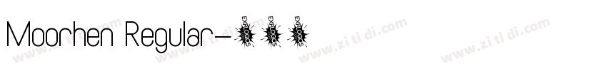 Moorhen Regular字体转换